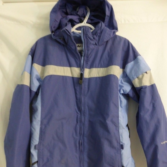 Columbia Sportswer Vintage blue jacket w hoodie